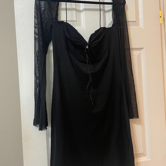 Black Mesh Dress - Size Large - EUC - Picture 4 of 4